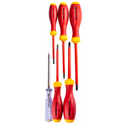 Zestaw wkrętaków izolowanych 1000V VDE 6cz RAWLPLUG (MN-11-070)